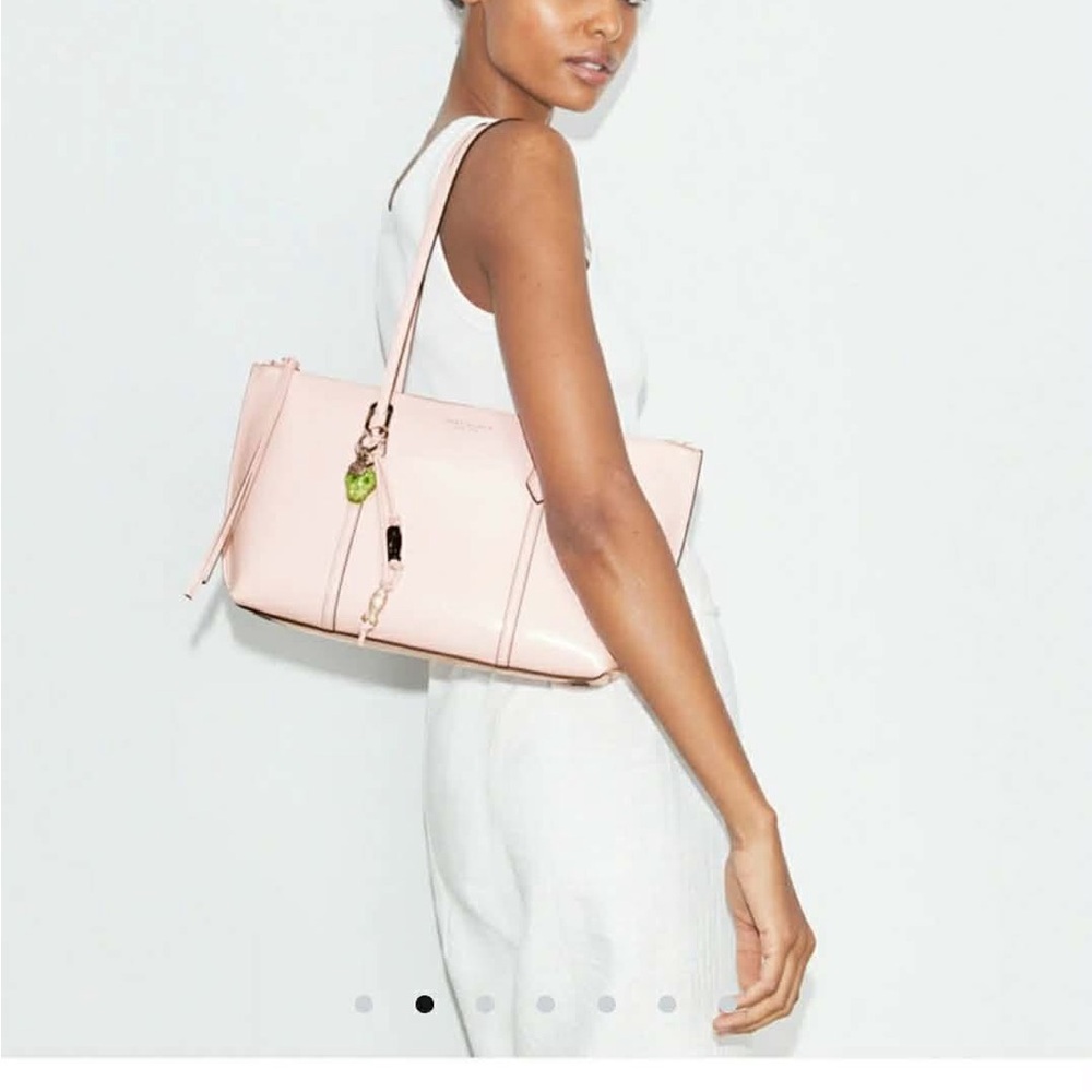 TORY BURCH X Bon Bon • Small Perry Pink Tote Handbag - Picture 2 of 13